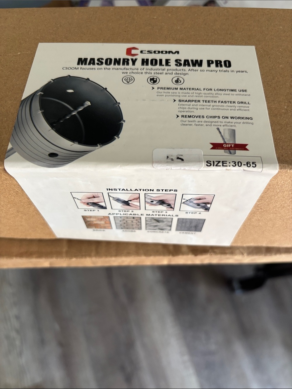 Masonry Hole Saw Pro - Black